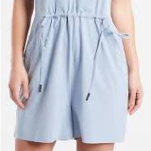Athleta Marlow romper with packets in baby blue color size XS - Picture 4 of 15